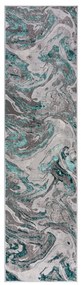 Szürke-türkiz futószőnyeg 60x230 cm Marbled – Flair Rugs