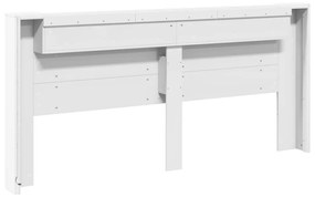 fehér áthidalószekrény LED-világítással 220 x 16,5 x 103,5 cm
