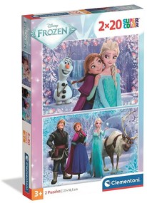 Disney Jégvarázs Team Quest 2x20 db-os puzzle Clementoni
