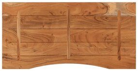 tömör akácfa téglalap alakú asztallap 120 x 60 x 2,5 cm