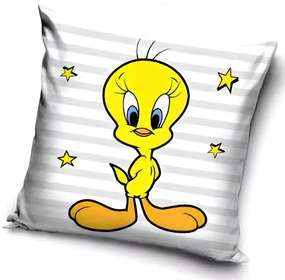 Bolondos Dallamok Tweety párnahuzat 40x40 cm Velúr