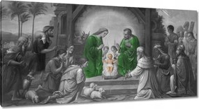 Vászonkép 115x55 Betlehemi jászol Jézuska