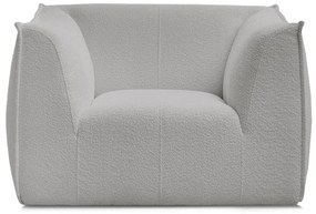 Világosszürke buklé fotel Giorgia – Bobochic Paris