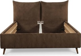 ALORA kárpitozott ágy + lécváz + EMI matrac