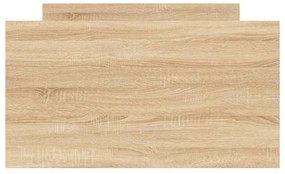sonoma tölgy színű műfa ágykeret fiókokkal 100 x 200 cm