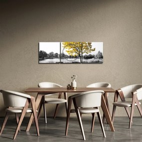 Kép - Pihenés a parkban (órával) (90x30 cm)