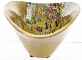 Gustav Klimt tál többszínű fém 8x20x12.5cm