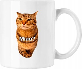 Miau Macska Bögre Fehér 330ml