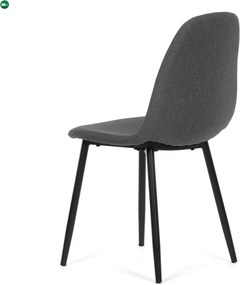 Jídelní židle, šedá, látka, CT-V2972 GREY2