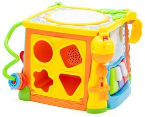 Baby Mix Interaktív zenei fejlesztő kocka, sárga