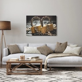 Két zár képe (90x60 cm)