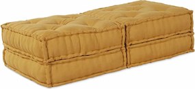 vidaXL Moduláris kanapé 2 pcs Sárga 140 x 70 x 36 cm szövet