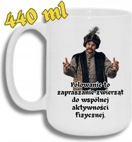 Bögre Fehér Nagy 440ML Vicces Ajándék 1670 Vadászat