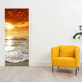 Fotótapéta ajtóra - Naplemente Korzikán (95x205cm)