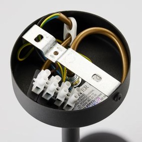 Jupiter 1974 - Csillár rúdon MOKA 3xGU10/10W/230V + 3xG9/10W/230V fekete/króm