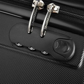 BONTOUR “SPINNER” Nagy Duplakerekes Gurulós bőrönd, 76x50,5x29,5 cm, Fekete