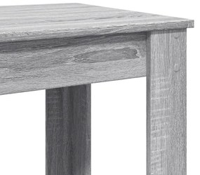 szürke sonoma színű szerelt fa bárasztal 102 x 50 x 103,5 cm
