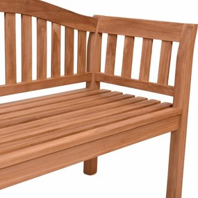 DIVERO Kerti pad 2 személyes teak fa tömör fa