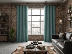 Sötétítő DREAM VELVET függöny 140x270 cm, kékeszöld Felfüggesztés: Hullámos sínszalag