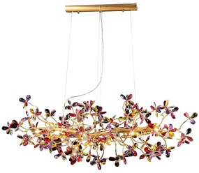 Kristály csillár zsinóron 13xG9/40W/230V színes