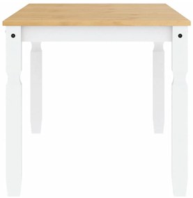 Corona fehér tömör fenyőfa ebédlőasztal 160 x 80 x 75 cm