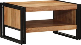 vidaXL tömör akácfa dohányzóasztal 70x50x38 cm
