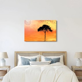 Kép egy fáról naplementekor (90x60 cm)