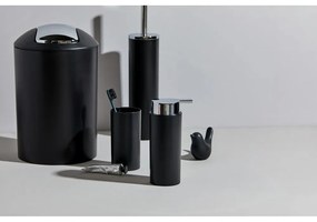 Fekete műanyag fürdőszobai kiegészítő szett Calvo – Wenko