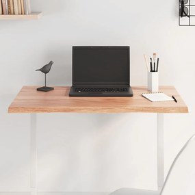 világosbarna asztallap 80x50x2 cm kezelt tömör tölgyfa
