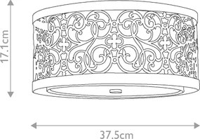 Feiss FE-ARABESQUE-F - ARABESQUE mennyezeti lámpatest 2xE27/40W/230V arany