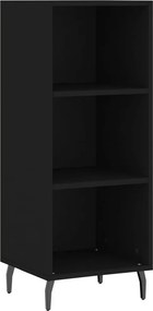 vidaXL fekete szerelt fa tálalószekrény 34,5 x 32,5 x 90 cm
