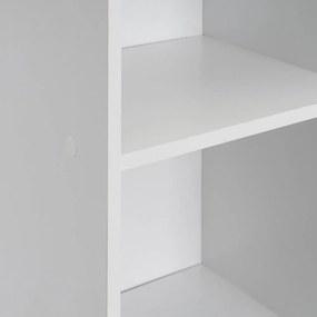 Fehér könyvespolc 30x106x24 cm Cube – Casa Selección