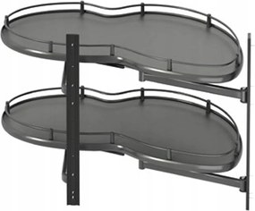 Sarokpolc "vese" 400 Jobbos Antracit S-3104-A Starax