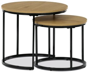 Dohányzóasztal 53×53×46 cm, MDF, Vad Tölgy. CT-G1145 OAK