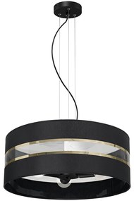 Csillár zsinóron ULTIMO 3xE27/60W/230V fekete