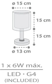 Dalber 41761E - KAWAII FRIENDS LED gyereklámpa 1xG4/4W/230V szürke