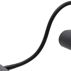 Design fali lámpa fekete 32 cm LED-del és dimmerrel - Tableau