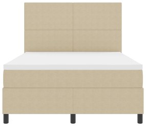 Box Spring Ágy Matraccal Halvány Zöld Szürke 140x200 cm Kordbársony Szövet