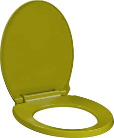 vidaXL zöld ovális WC-ülőke lassan csukódó fedéllel