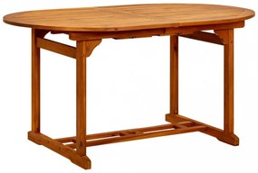 tömör akácfa kerti asztal 200 x 100 x 75 cm