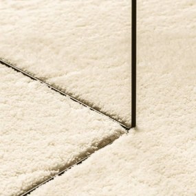 HUARTE krémszínű rövid szálú puha és mosható szőnyeg 80x200 cm