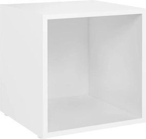 vidaXL fehér forgácslap TV-szekrény 37 x 35 x 37 cm