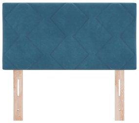 LED Fejvég Gyémánt Blokkok Dizájn Sötétkék 80 cm Velvet