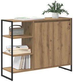 Oldalsó szekrény Művészi tölgy 96.5 x 30 x 75 cm Faanyag