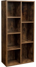 Könyvespolc, irodai polc 24 x 50 x 106 cm, rusztikus barna