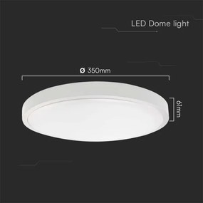 LED Fürdőszobai mennyezeti lámpa LED/36W/230V 6500K IP44 átm. 35 cm fehér