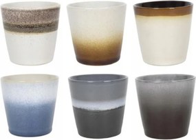 Kerámia bögrék fül nélkül 6 db mix 200 ml MPLco