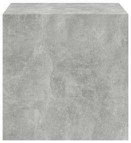 2 db betonszürke szerelt fa fali szekrény 37 x 37 x 37 cm