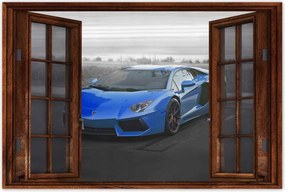 Poszterek 120x80 Kék sportautó