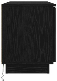 TV szekrény Fekete 100x38x49 cm Mérnöki fa